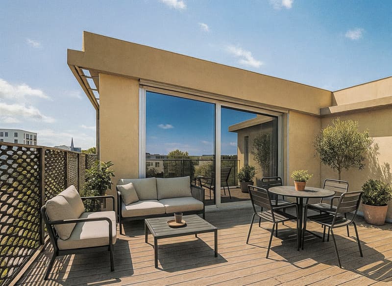 Living in old age - modern, barrier-free attic apartment with two spacious terraces (20)
