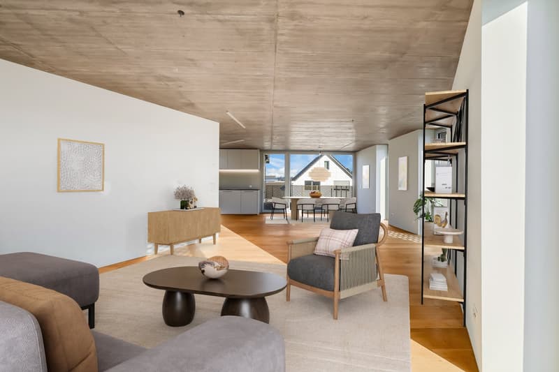 Moderne, hindernisfreie Dachwohnung mit zwei grosszügigen Terrassen (1)