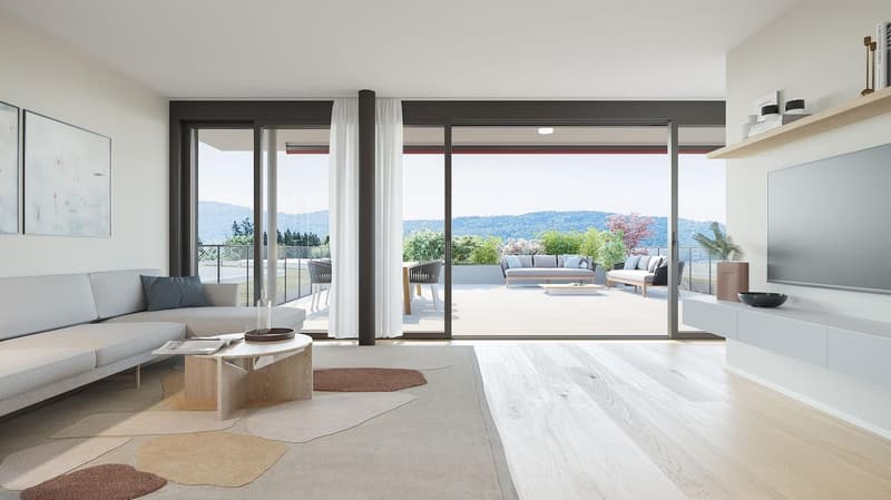 Top attic apartment in Zurich with gym, office & event room (2)