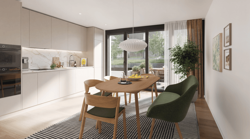 Stylish 3.5-room apartment with balcony & seating area (2)