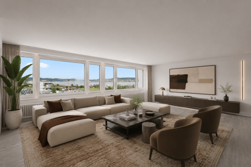 Appartamento penthouse di 5,5 locali con vista mozzafiato sulle montagne e sul lago (7)