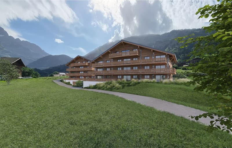 Nouvel appartement 2.5 pièces à Champéry - Résidence Principale - Vente sur plans (lot 21) (1)