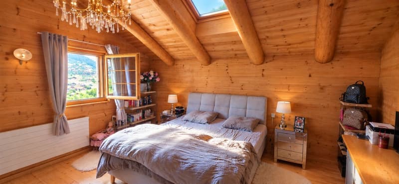 Chalet de caractère rénové - authenticité, volumes et proximité du village (13)