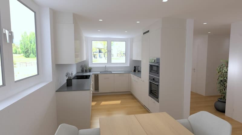 Newly built 5.5-room semi-detached house in an elevated residential area with a far-reaching view in Amlikon-Bissegg (House A) (10)