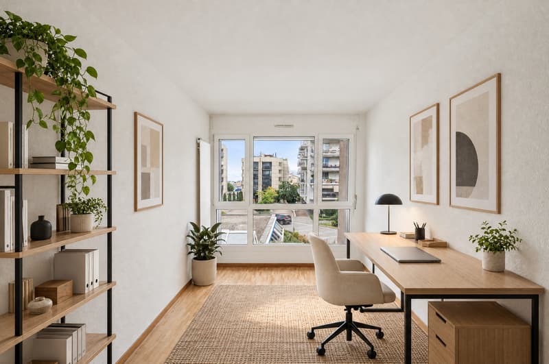 Lumineux 4.5 avec terrasse, cave et parking intérieur avec prise (4)