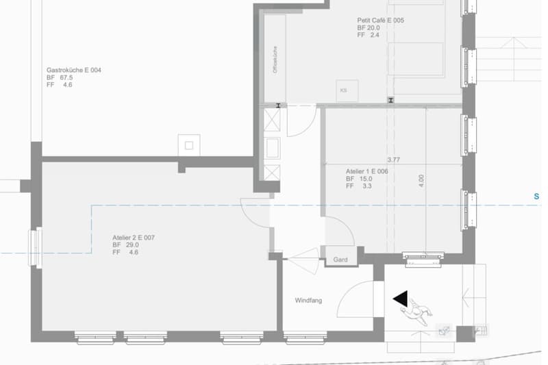 Grundriss Atelier 2