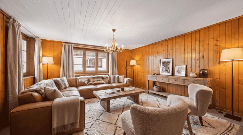 Duplex rénové au coeur du village : Rossinière, (4)