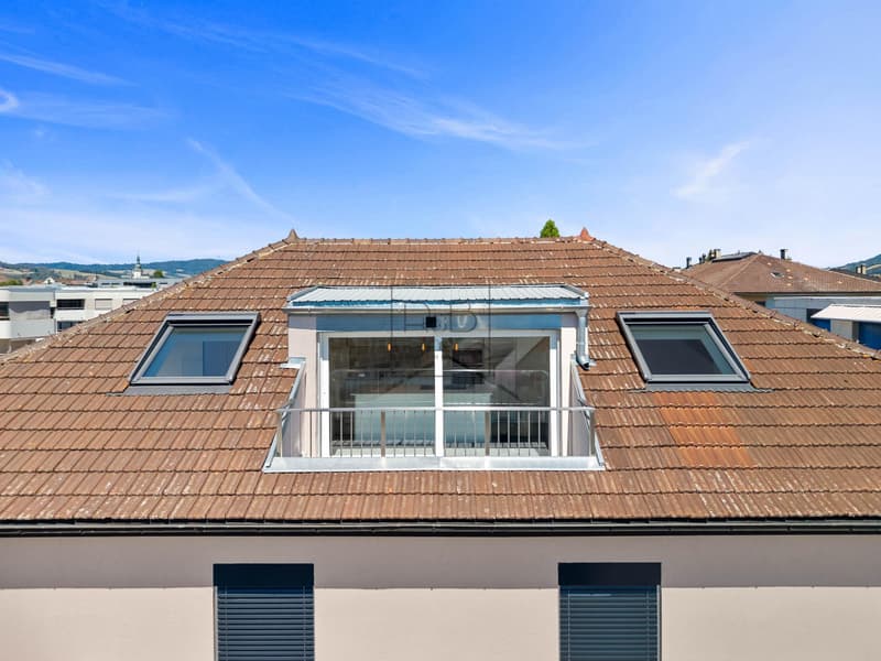 Loft rénové sous combles à Bulle (9)