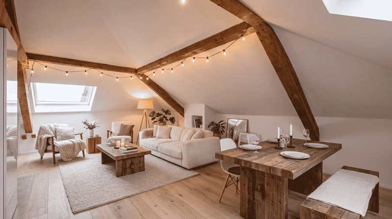 Loft rénové sous combles à Bulle (1)