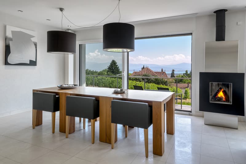 Villa contemporaine de haut standing avec vue sur le lac et les Alpes (5)
