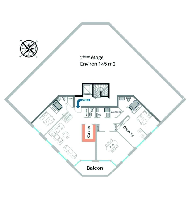 Magnificent 6.5-room attic duplex (12)