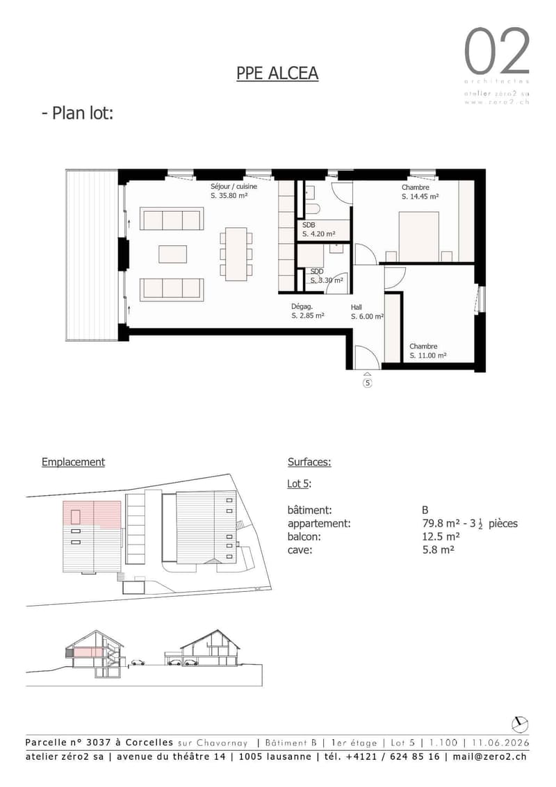 Appartement de 3.5 pièces avec balcon et vue sur le Jura (8)
