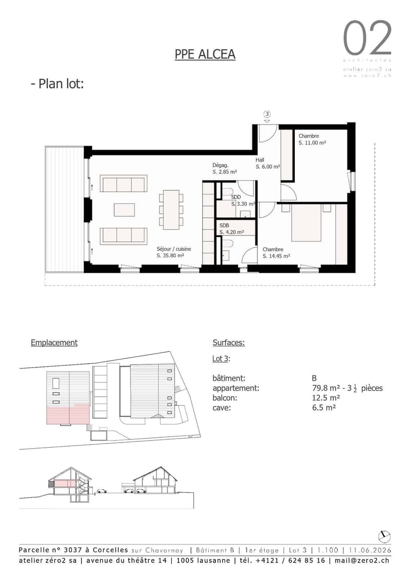 Appartement de 3.5 pièces avec balcon et vue sur le Jura (8)