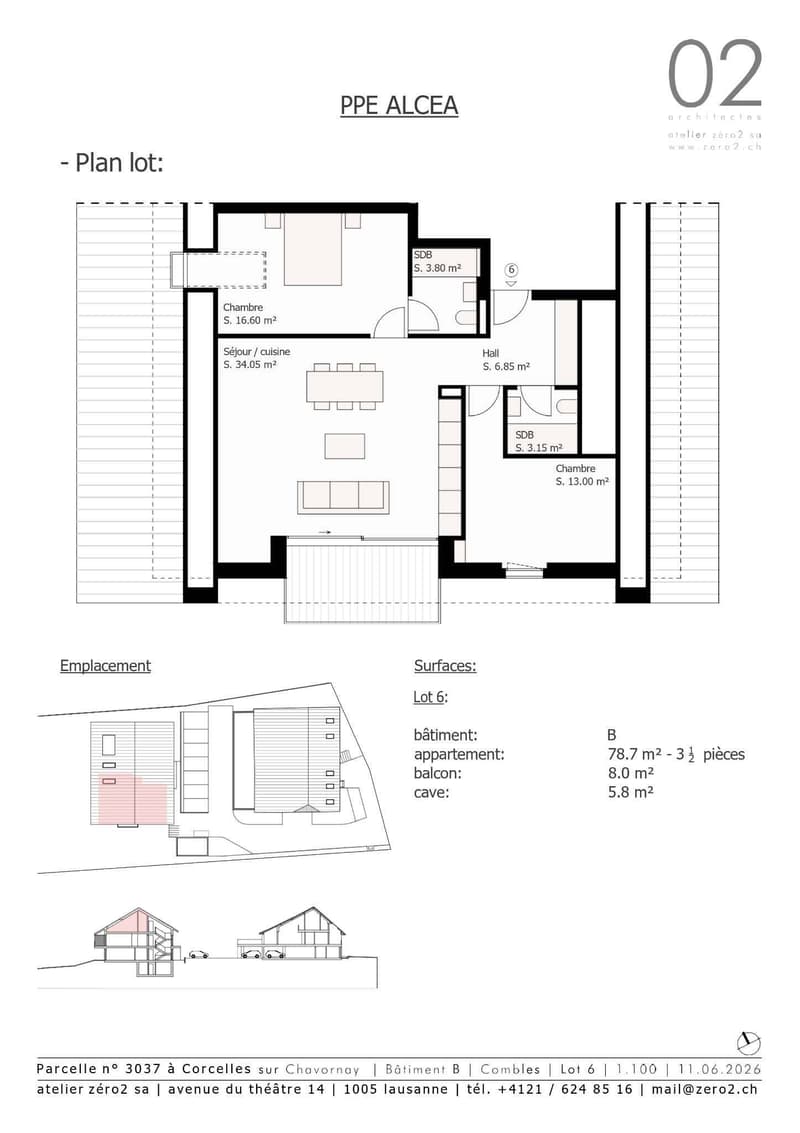 Appartement de 3.5 pièces en attique avec vue sur le Jura (8)