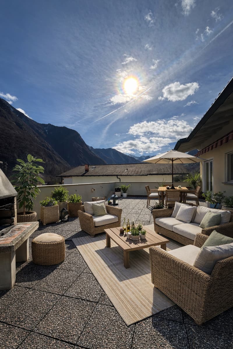 Casa bifamiliare immersa nel verde della campagna di Cama - Norantola (8)