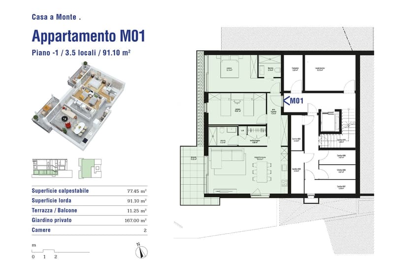 Last 3.5-room apartment with garden in Cadenazzo! (8)