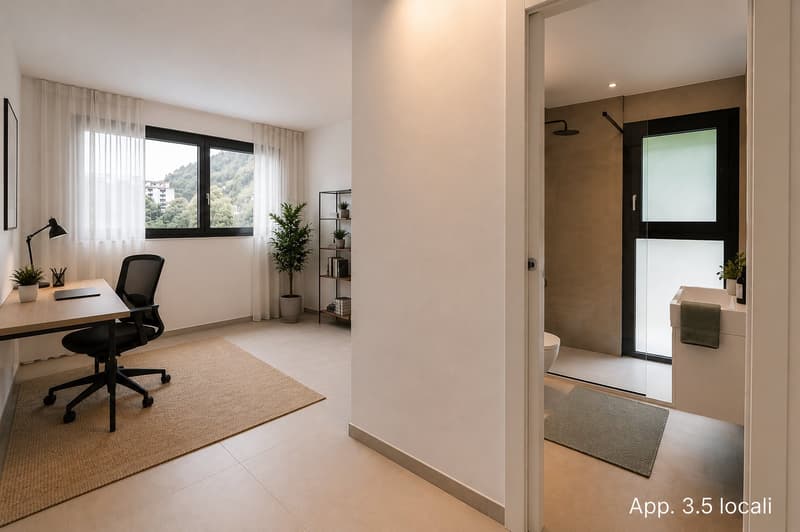 Bright 2.5 and 3.5 room apartments in Locarno – New construction 2024 (11)