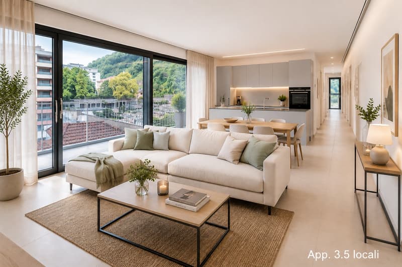 Bright 2.5 and 3.5 room apartments in Locarno – New construction 2024 (7)