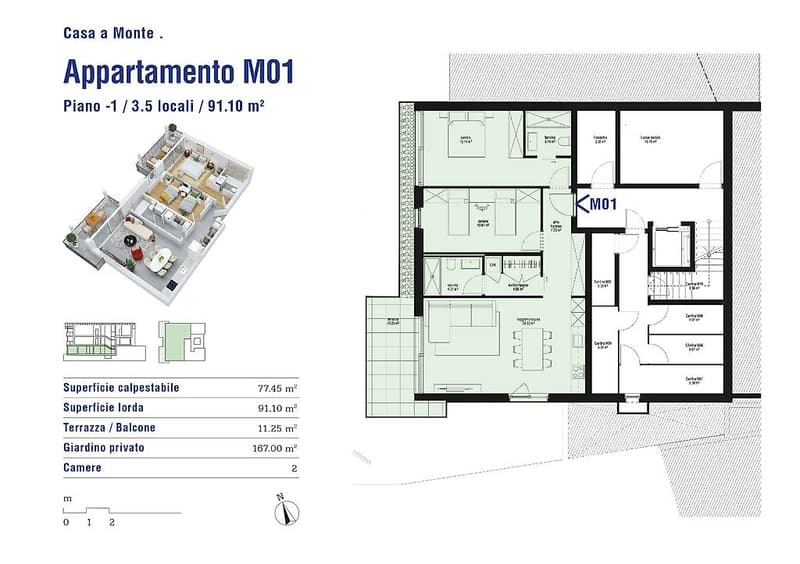 ULTIMO APPARTAMENTO 3.5, CON GIARDINO (8)