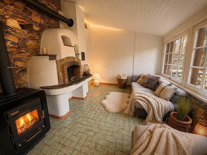 Steinhaus mit Kamin und Pizzaofen, ideal auch als Ferienhaus (3)