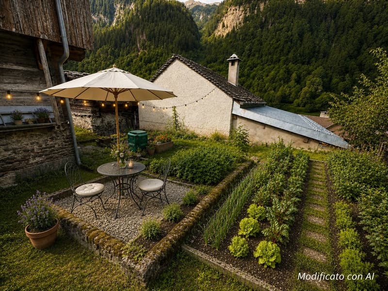 Mountain farmhouse and barn, with parking, in Rossa, Grisons (21)