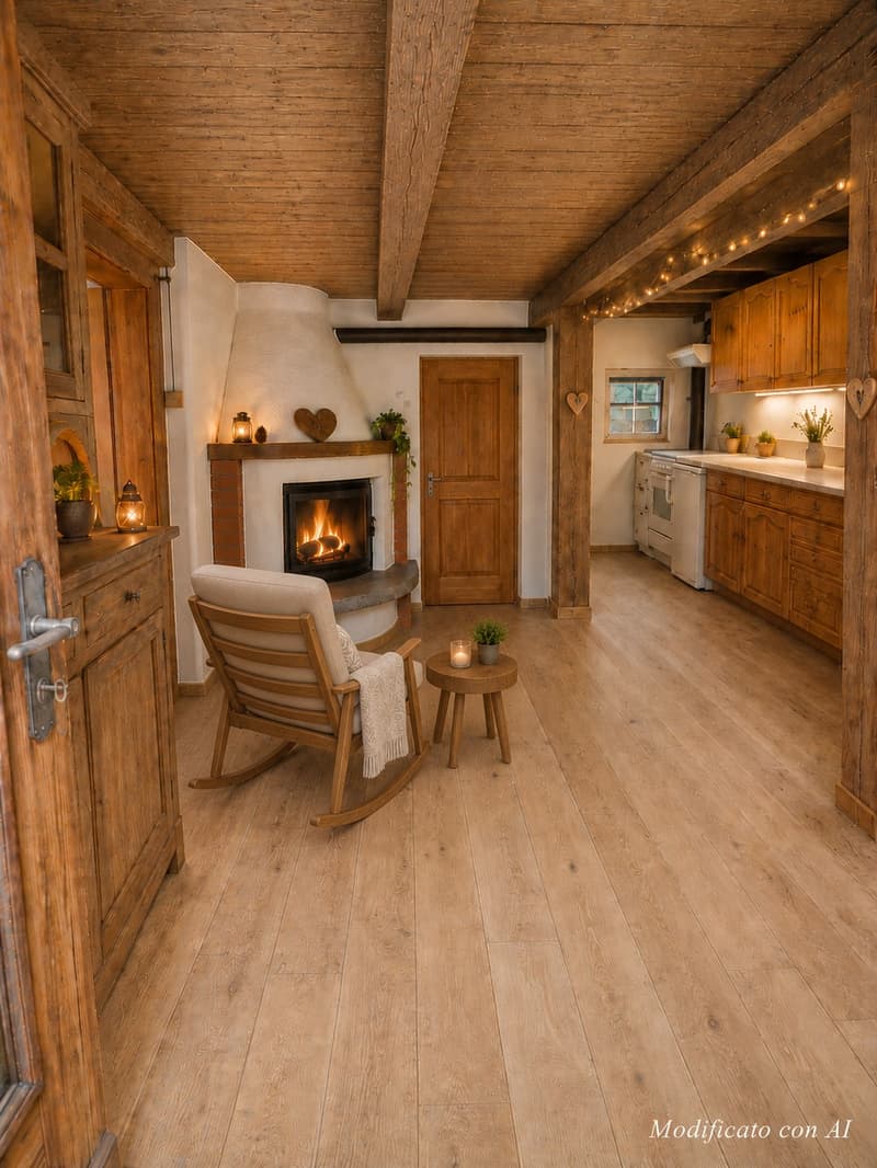 Mountain farmhouse and barn, with parking, in Rossa, Grisons (5)