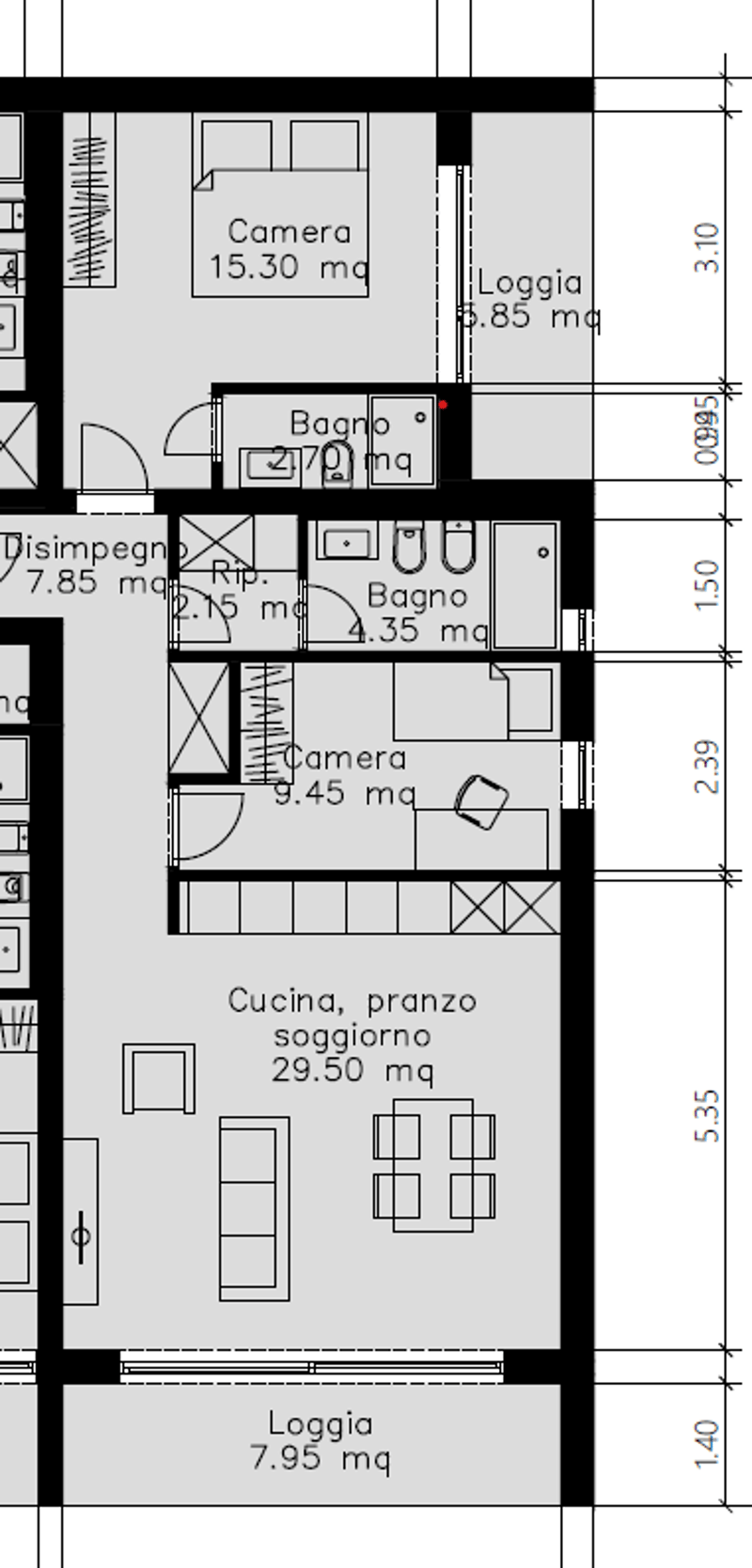 Modern and bright apartment, with terrace, in Cama (13)