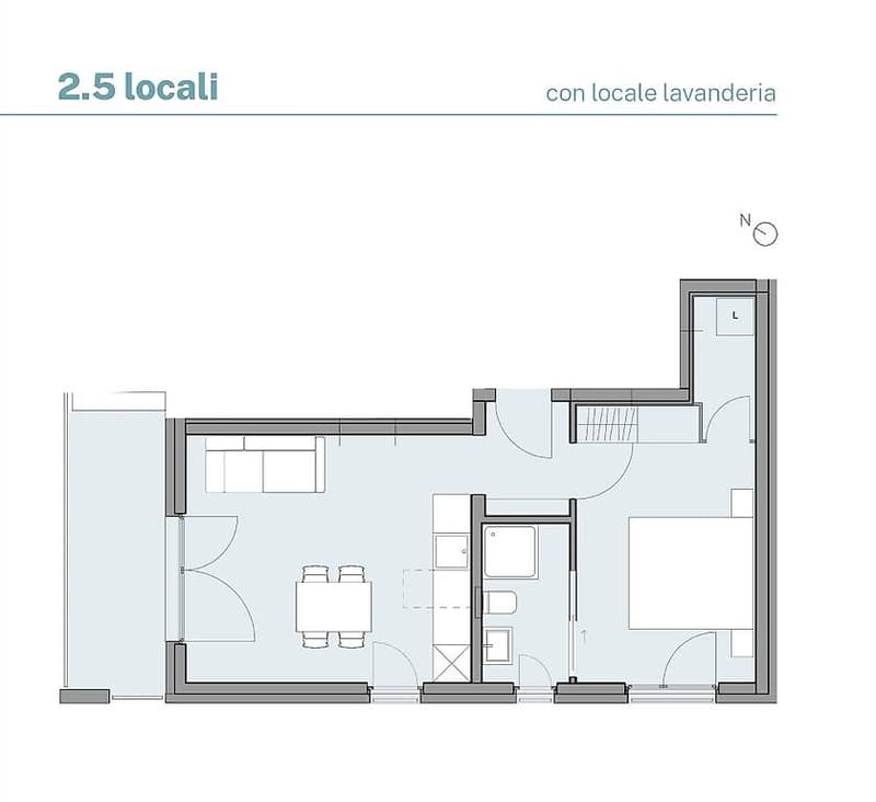 2.5 rooms in Roveredo! Modern and with large terrace. (3)