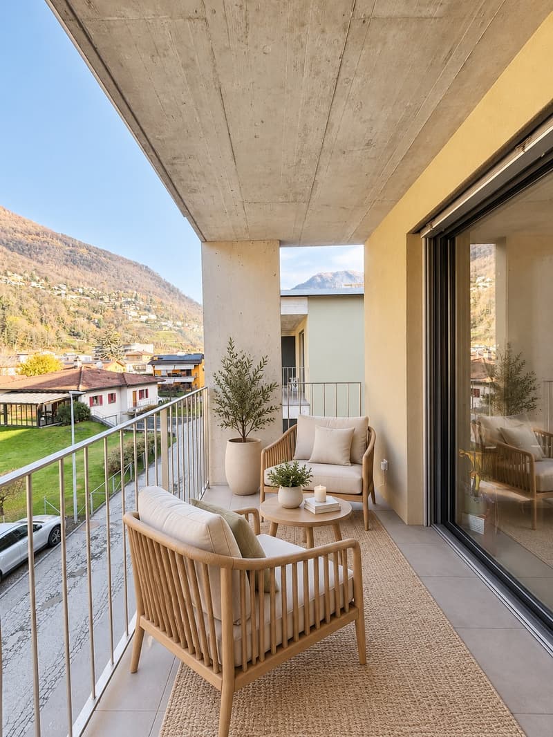 Moderno e luminoso 2.5 locali a Roveredo – Residenza Molino (6)