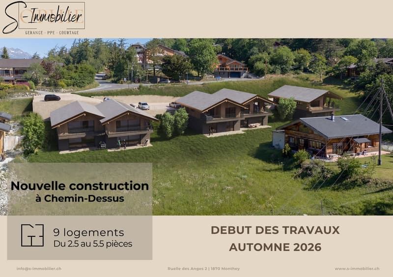 Travaux en cours - Nouvelle construction à Chemin-Dessus - Lot A01 (2)