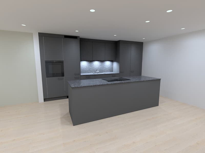 Bright 3.5 room ground floor apartment with garden share of 246 m2 (3)