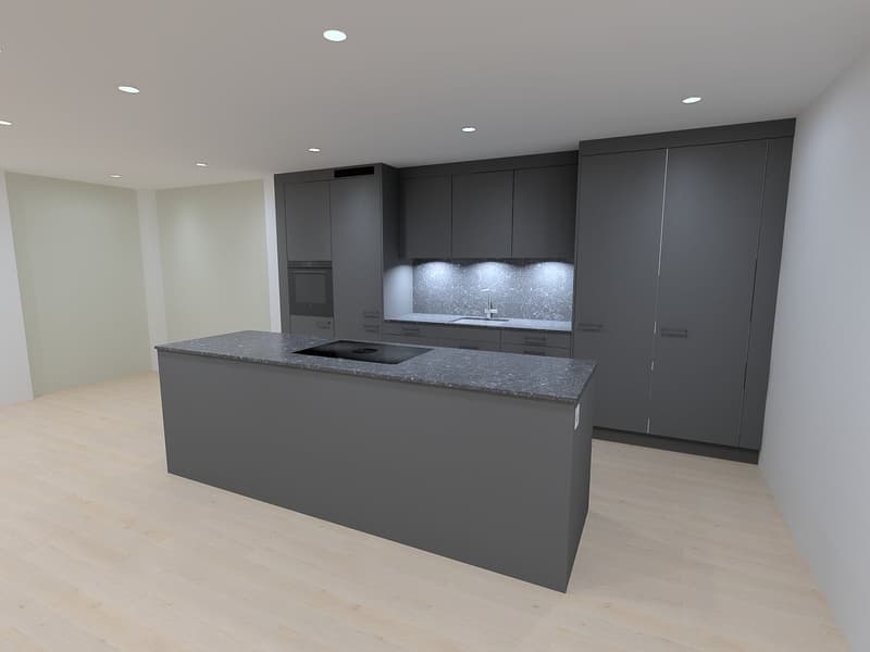 Bright 3.5 room ground floor apartment with garden share of 246 m2 (2)