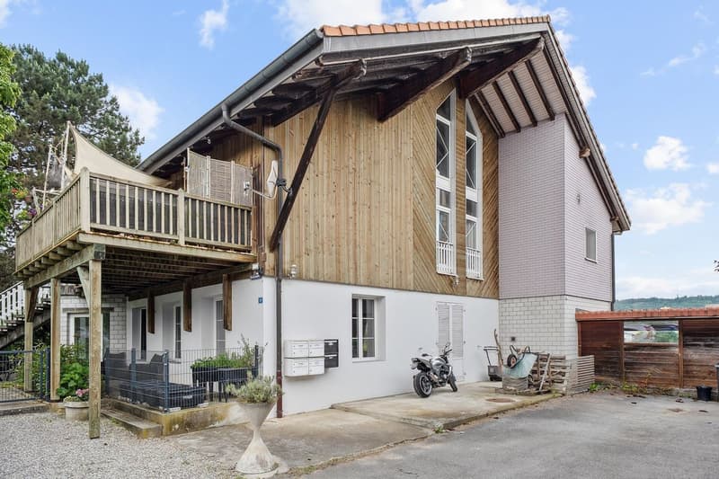 Vue bâtiment extérieur