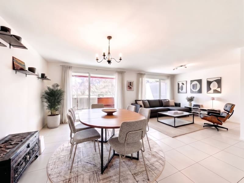 Duplex lumineux de 4,5 pièces, avec balcon plein sud et vue dégagée - belle opportunité à Belfaux (1)
