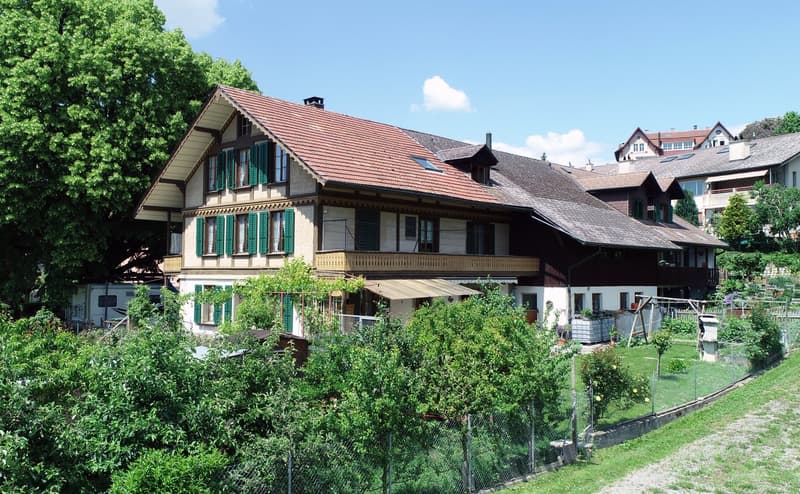 Heimatgfüeu: Äs Studio mit Gartesitzplatz imne historische Buurehuus (1)