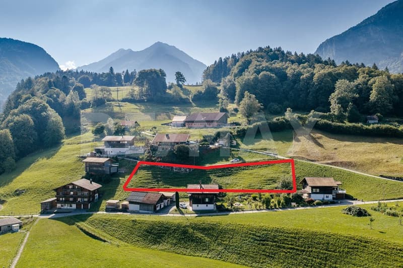 Baulandparzelle in Willigen Wohnen an sonniger Hanglage mit Weitblick (1)