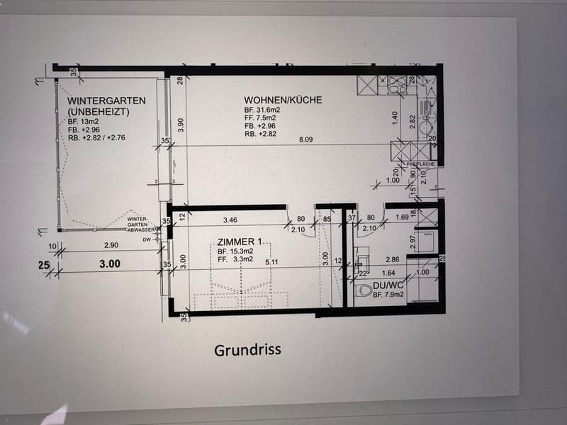 Appartement 2.5 pièces avec jardin d'hiver dans le centre du village d'Oberwil (16)