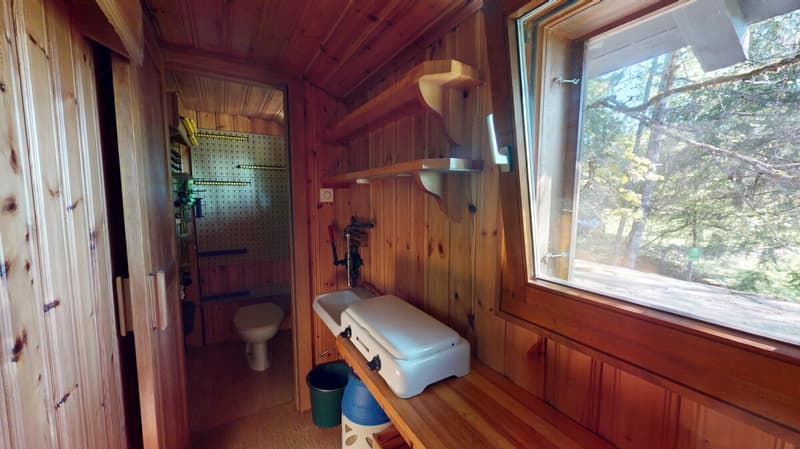 Gaskocher und Toilette