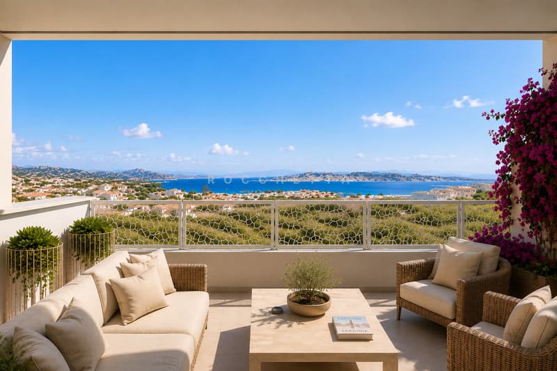 Design mediterraneo con vista da sogno sull'Arcipelago della Maddalena (1)