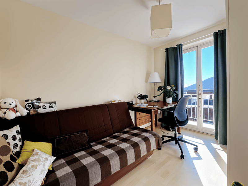 sofa, desk, chair, lamp, window, balcony, floor lamp