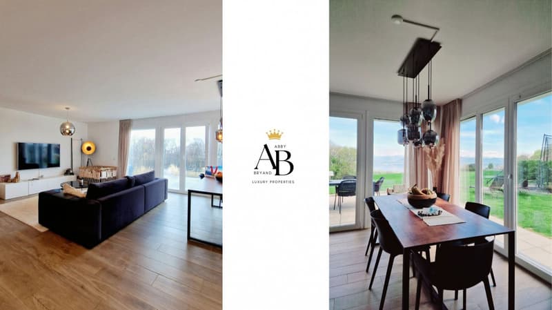Exklusiv: Modernes Apartment mit Seeblick und Bergblick/ Arzier-L-Muids (4)