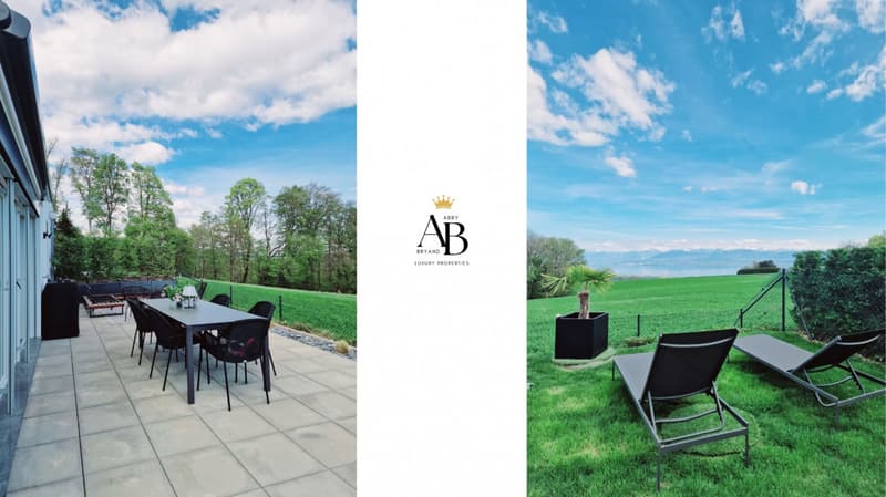 Exklusiv: Modernes Apartment mit Seeblick und Bergblick/ Arzier-L-Muids (5)