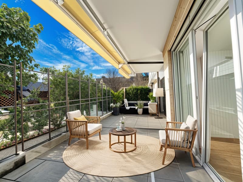 Magnificent Apartment with a very beautiful 25 m2 terrace in the center of St-Cergue (4)