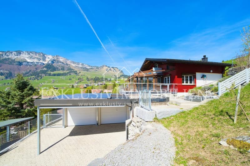 Idyllic single-family house with winter garden and breathtaking view of Lake Walen (1)