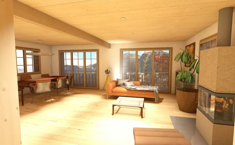 Modern Chalet with Sustainable Construction and Mountain Panorama (5)
