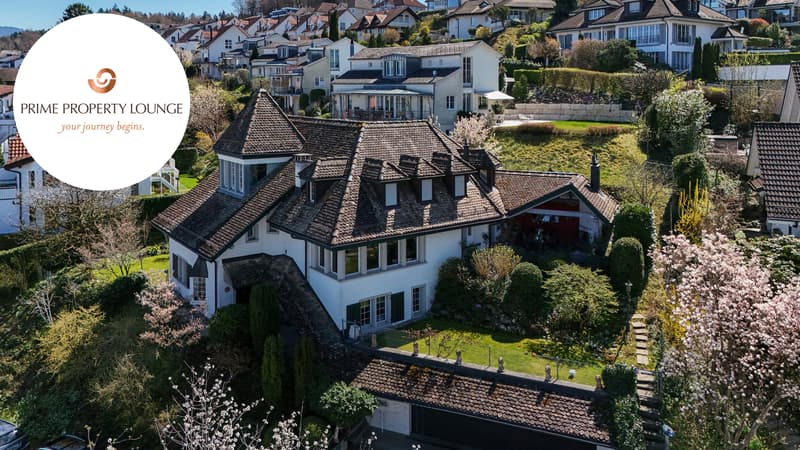 Stilvolle Landhausvilla mit Blick auf den Zürichsee (1)