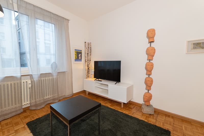 Zentrale 3.5-Zimmer-Wohnung mit Geschirrspüler, Waschmaschine, Trockner und Balkon für Kurzaufenthalte (10)