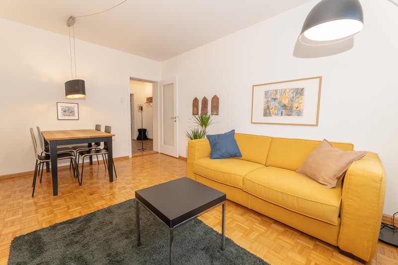Zentrale 3.5-Zimmer-Wohnung mit Geschirrspüler, Waschmaschine, Trockner und Balkon für Kurzaufenthalte (13)