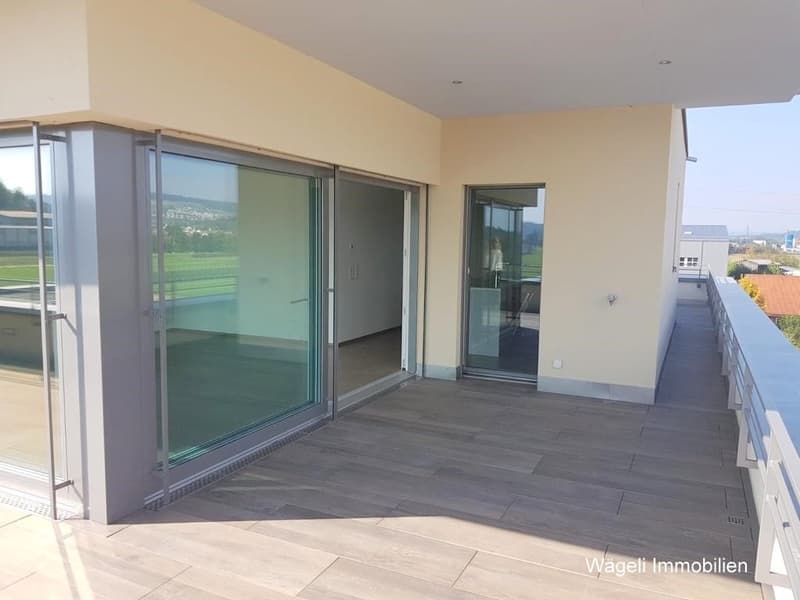 Appartement penthouse de luxe 5 pièces avec balcon et vue panoramique à Niederwil (1)