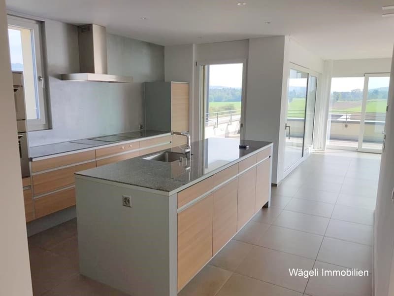 Appartement penthouse de luxe 5 pièces avec balcon et vue panoramique à Niederwil (6)